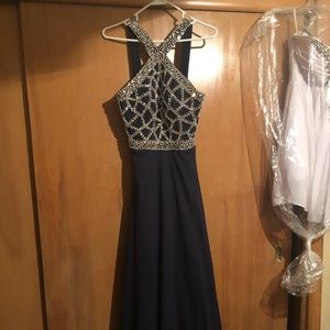 Navy prom dress